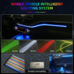 A80 Car ambient lighting kit WITH APP CONTROL (FRGB)