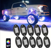 LED ROCK LIGHTS With 8 Key (8 LED)