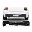 BM F20 Rear Diffuser w LED MP STYLE Single Outlet (Gloss Black)