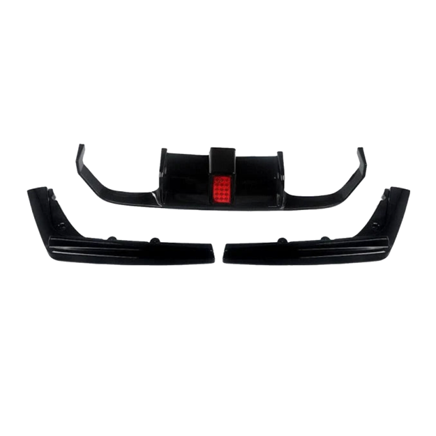 BM F80 - Rear Diffuser With LED (3PC)