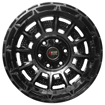 17 Inch - Kruger - 6x139 - Machine Black + Black Coating