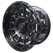 17 Inch - Kruger - 6x139 - Machine Black + Black Coating
