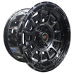 17 Inch - Kruger - 6x139 - Machine Black + Black Coating