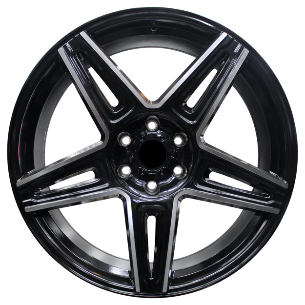 22 inch - Magnus - 6x135/139 - Black Machine Face