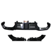 BM F87 M2 Rear Diffuser w LED A Style (3PC)