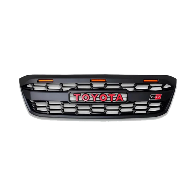 Toyota Hilux (2008) GR Grill With Top LED's Matt Black