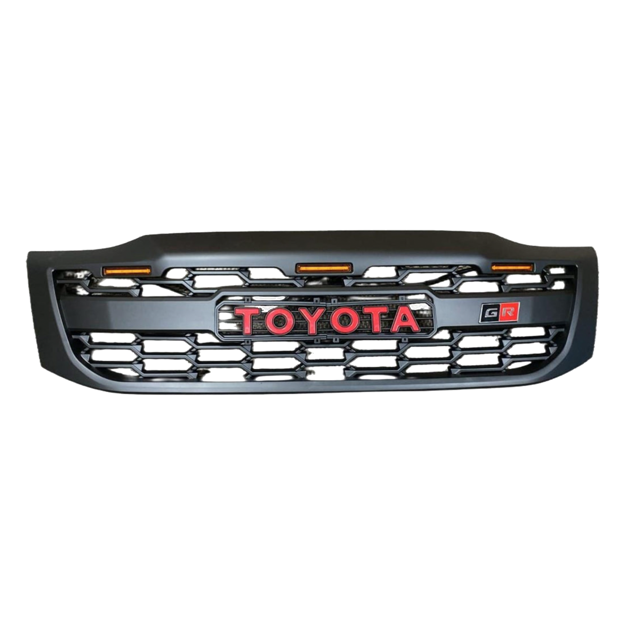 Toyota Hilux (2020+) GR Grill w Top LED's Matt Black