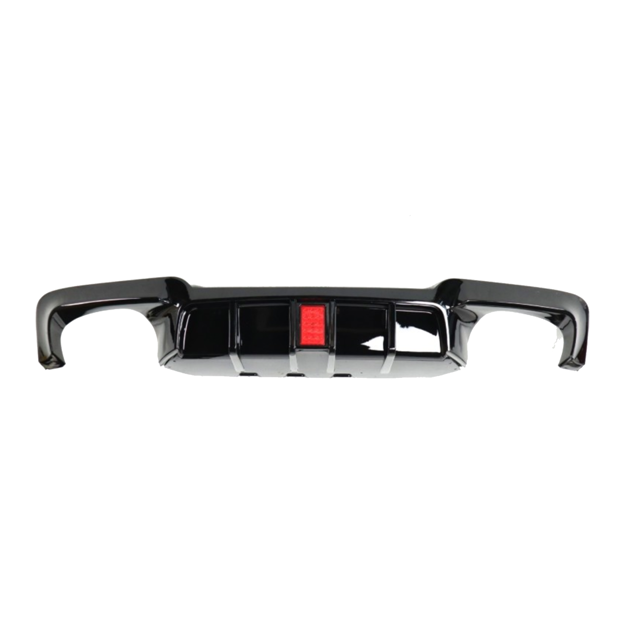 BM F10 M5 Style Rear Diffuser w LED (Gloss Black)